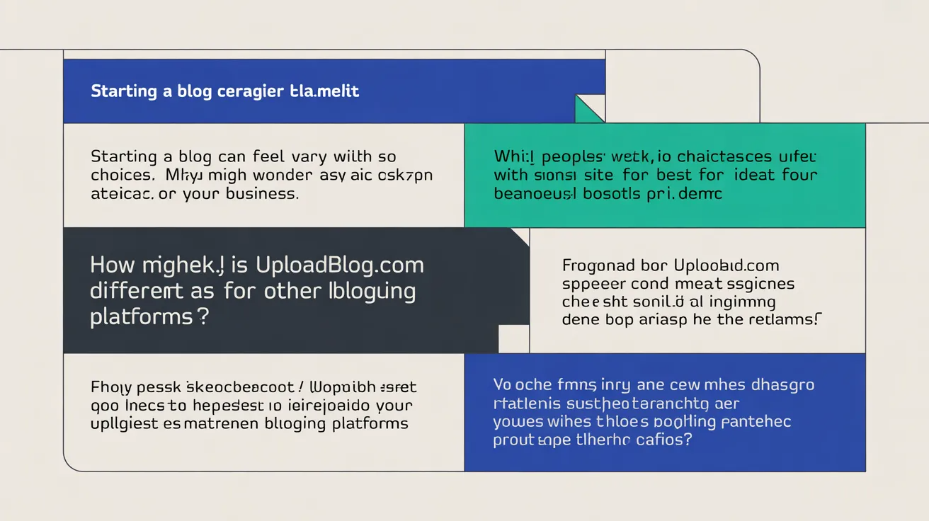How is uploadblog.com Different From Other Blogging Platforms?